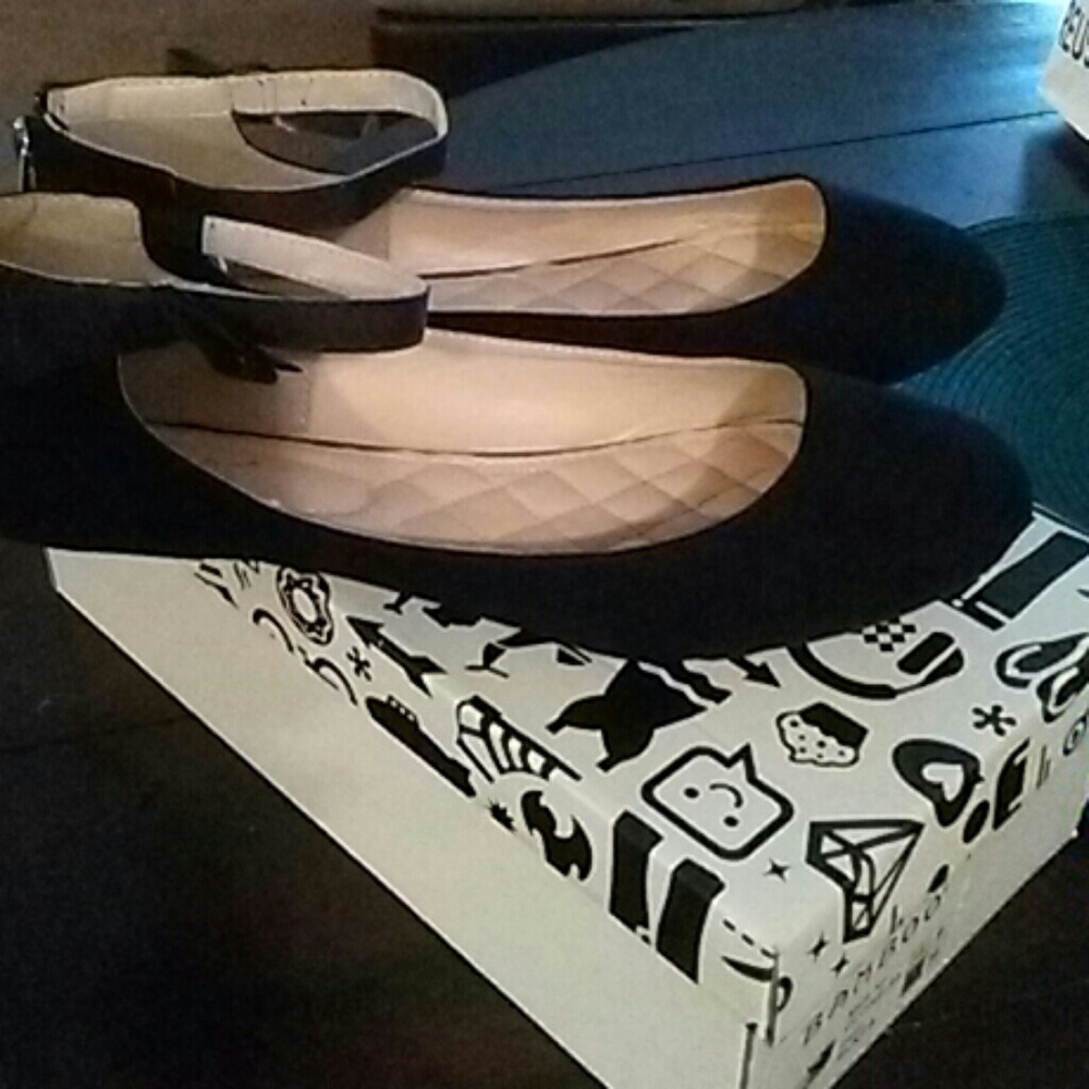 Bamboo black flats